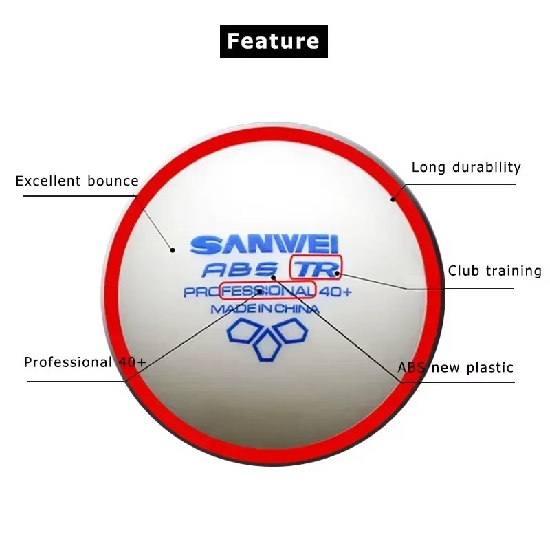 50/100pcs SANWEI TR 3 Star Tab - Table Tennis Olympics 评论和价格